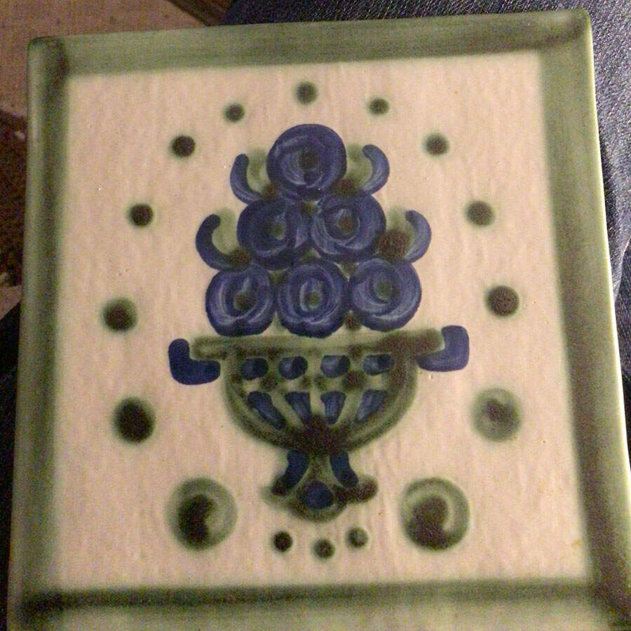 Bouquet Trivet by M A Hadley-1