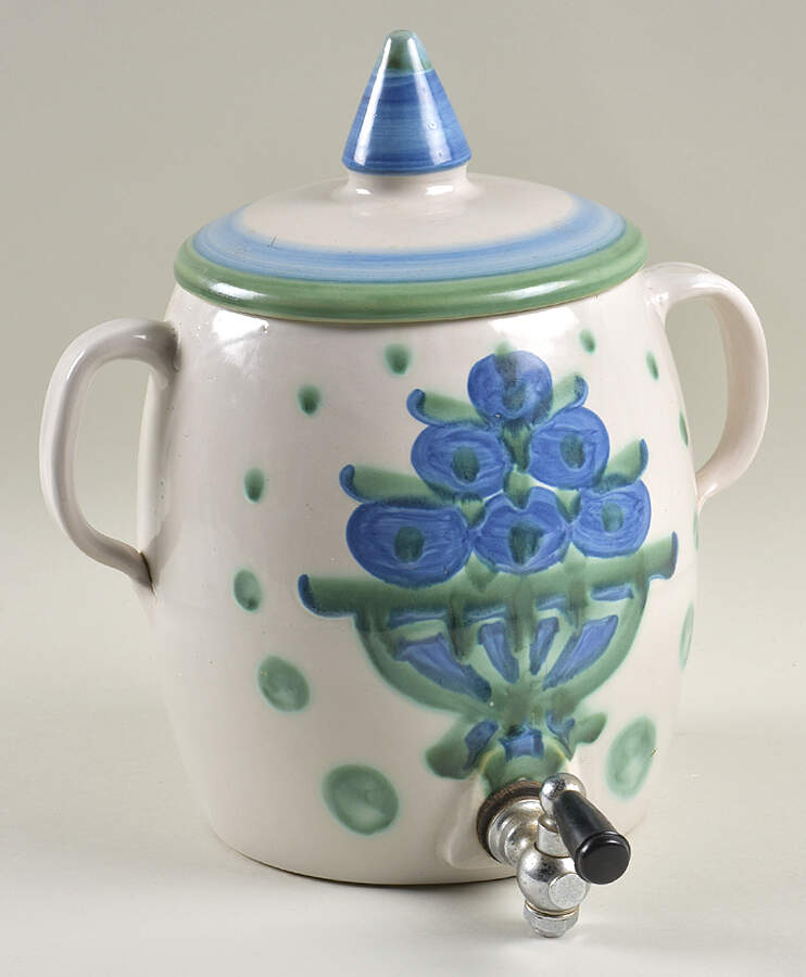 Bouquet Samovar & Lid by M A Hadley-1
