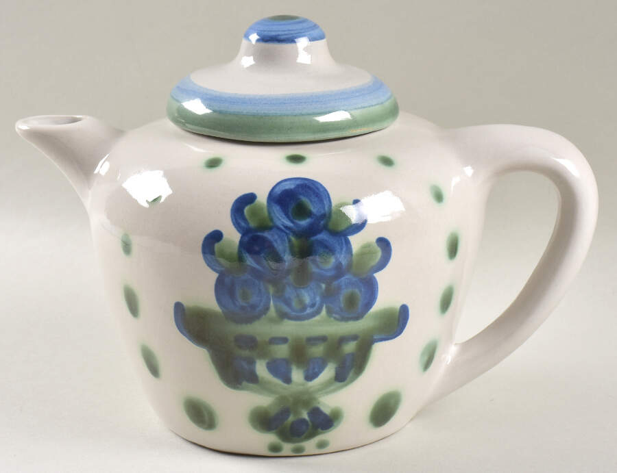 Bouquet Teapot & Lid by M A Hadley-1