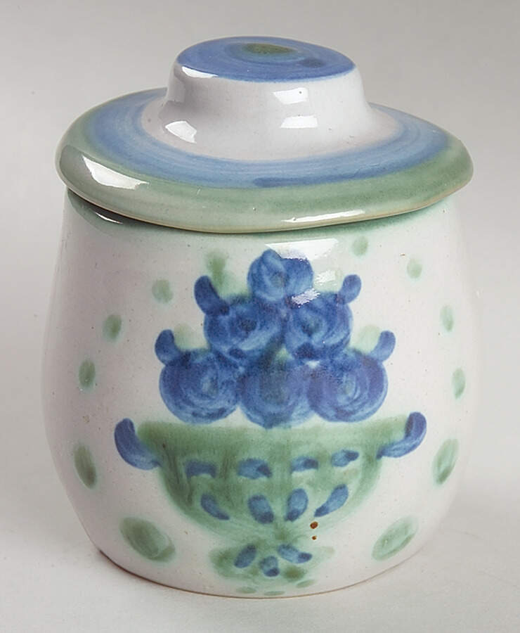 Bouquet Sugar Bowl & Lid by M A Hadley-1