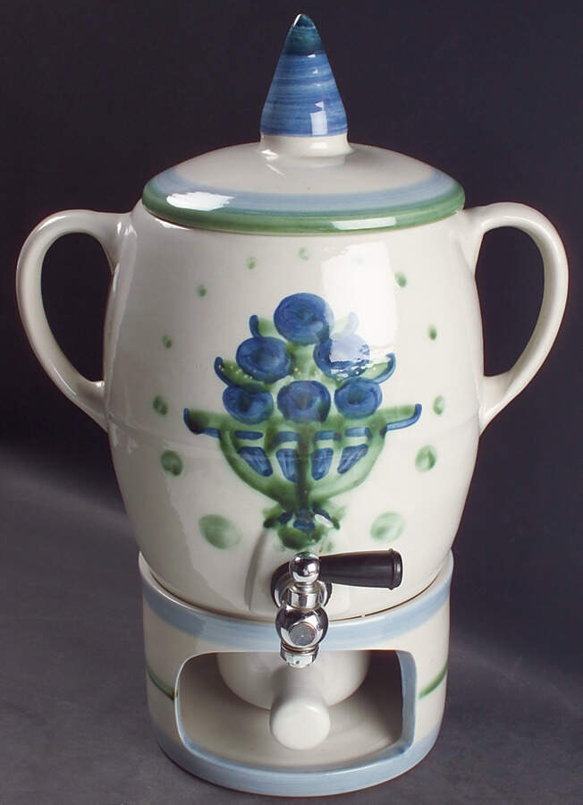 Bouquet 4-Piece Samovar with Stand and Burner by M A Hadley-1