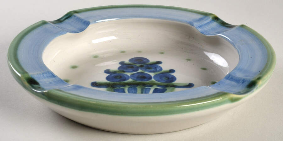 Bouquet Large Ashtray by M A Hadley-1