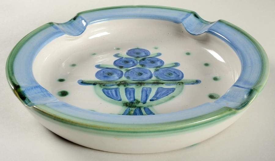 Bouquet 9" Ashtray by M A Hadley-1