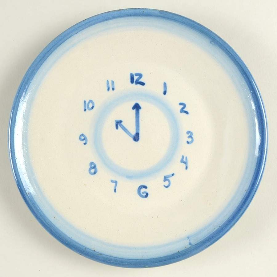 Country Scene Blue Salad/Dessert Plate by M A Hadley-1