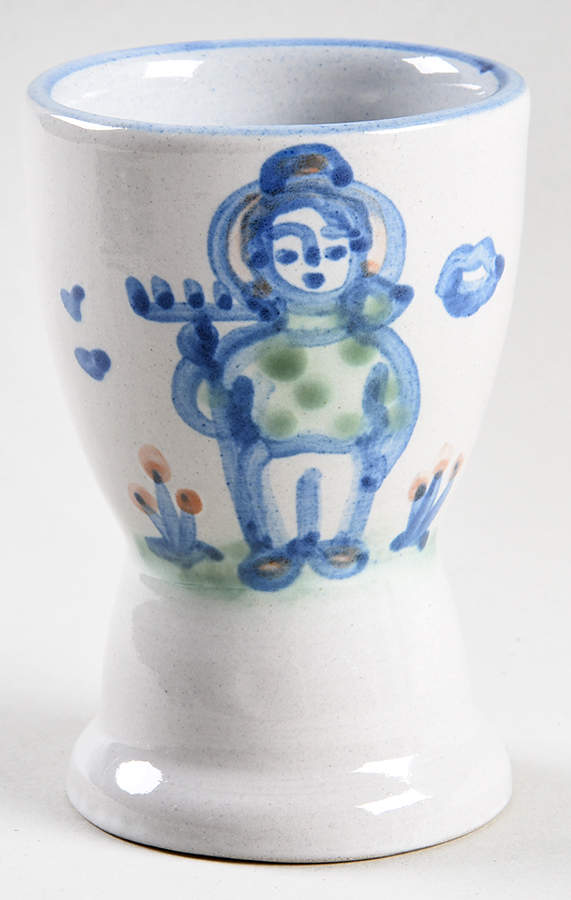 Country Scene Blue Single Egg Cup by M A Hadley-1