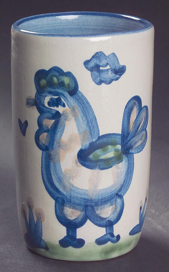 Country Scene Blue 9 Oz Tumbler by M A Hadley-1