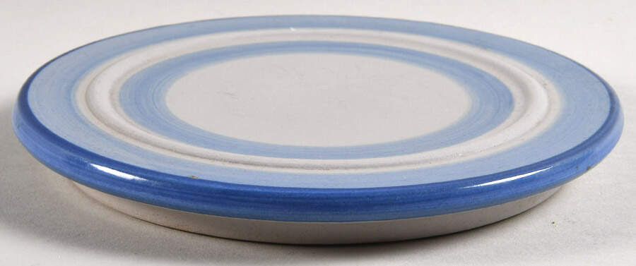Country Scene Blue Round Butter No Lid by M A Hadley-1