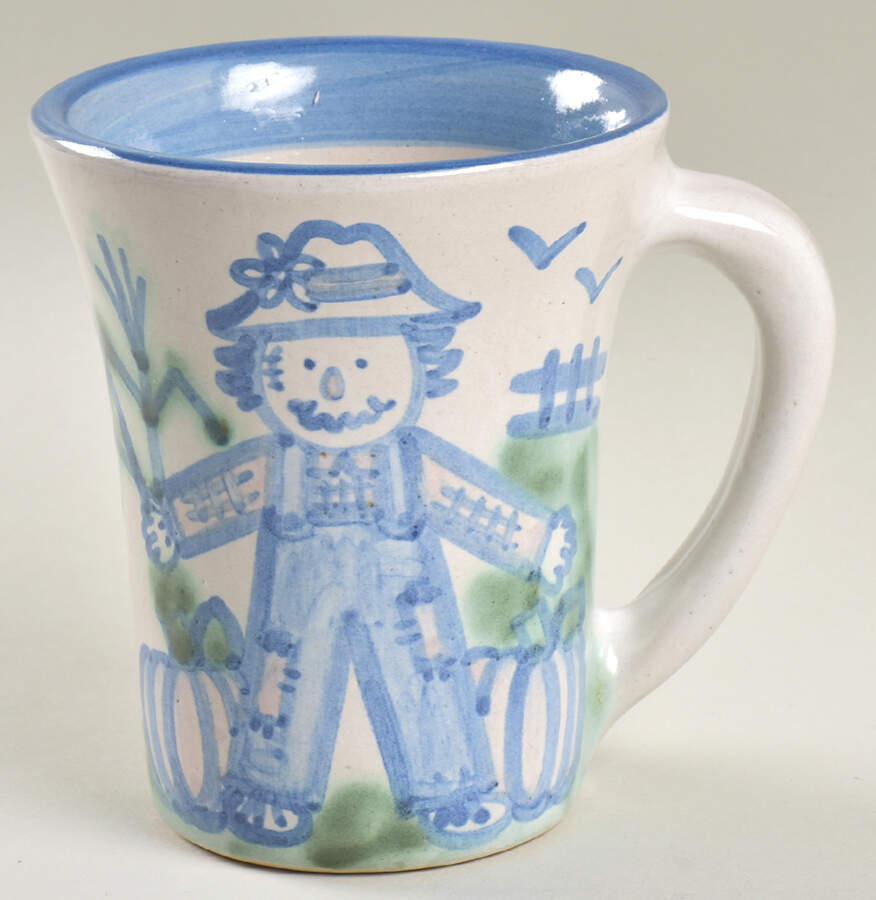 Country Scene Blue Grandmug by M A Hadley-1