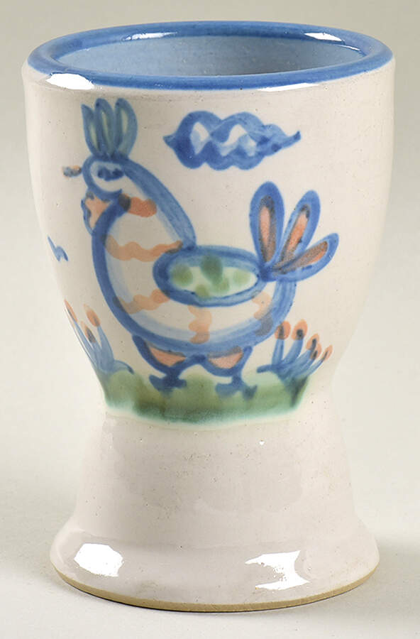 Country Scene Blue Single Egg Cup by M A Hadley-1