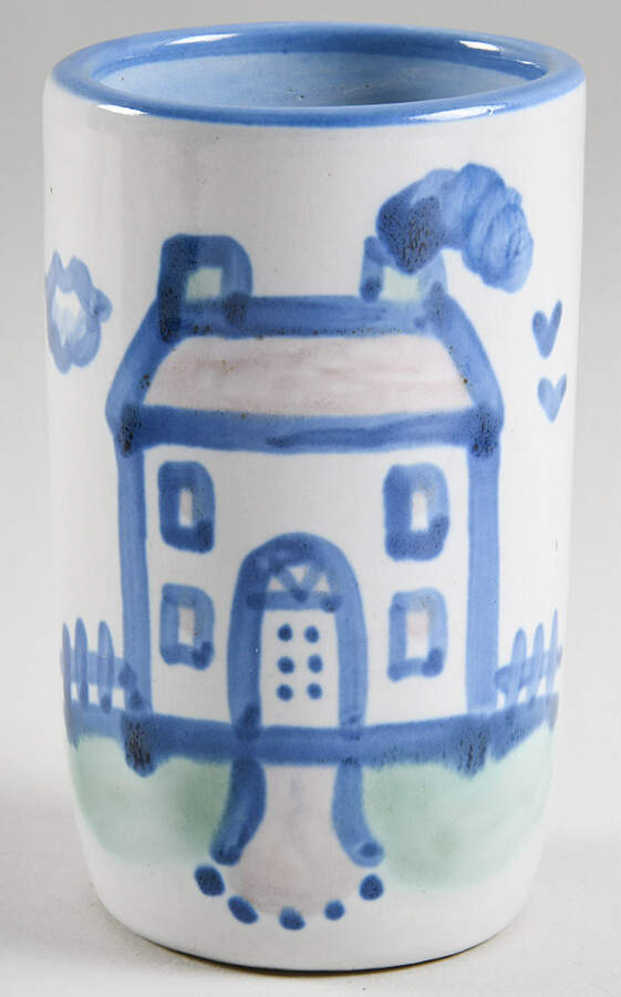 Country Scene Blue 9 Oz Tumbler by M A Hadley-1