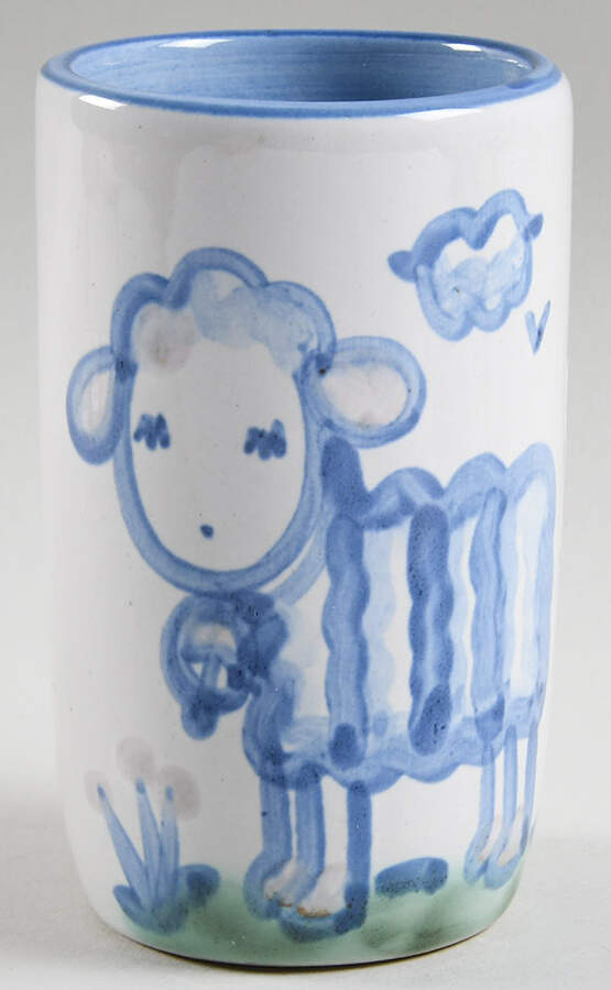 Country Scene Blue 9 Oz Tumbler by M A Hadley-1
