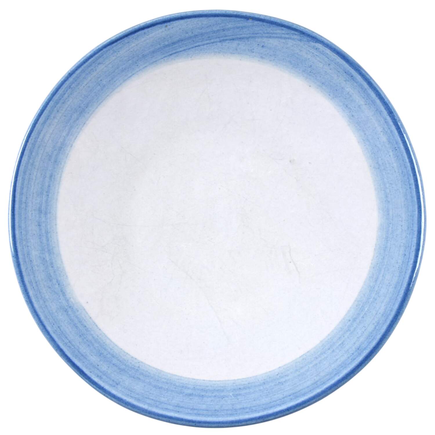Country Scene Blue Saucer for Flat Cup by M A Hadley-1