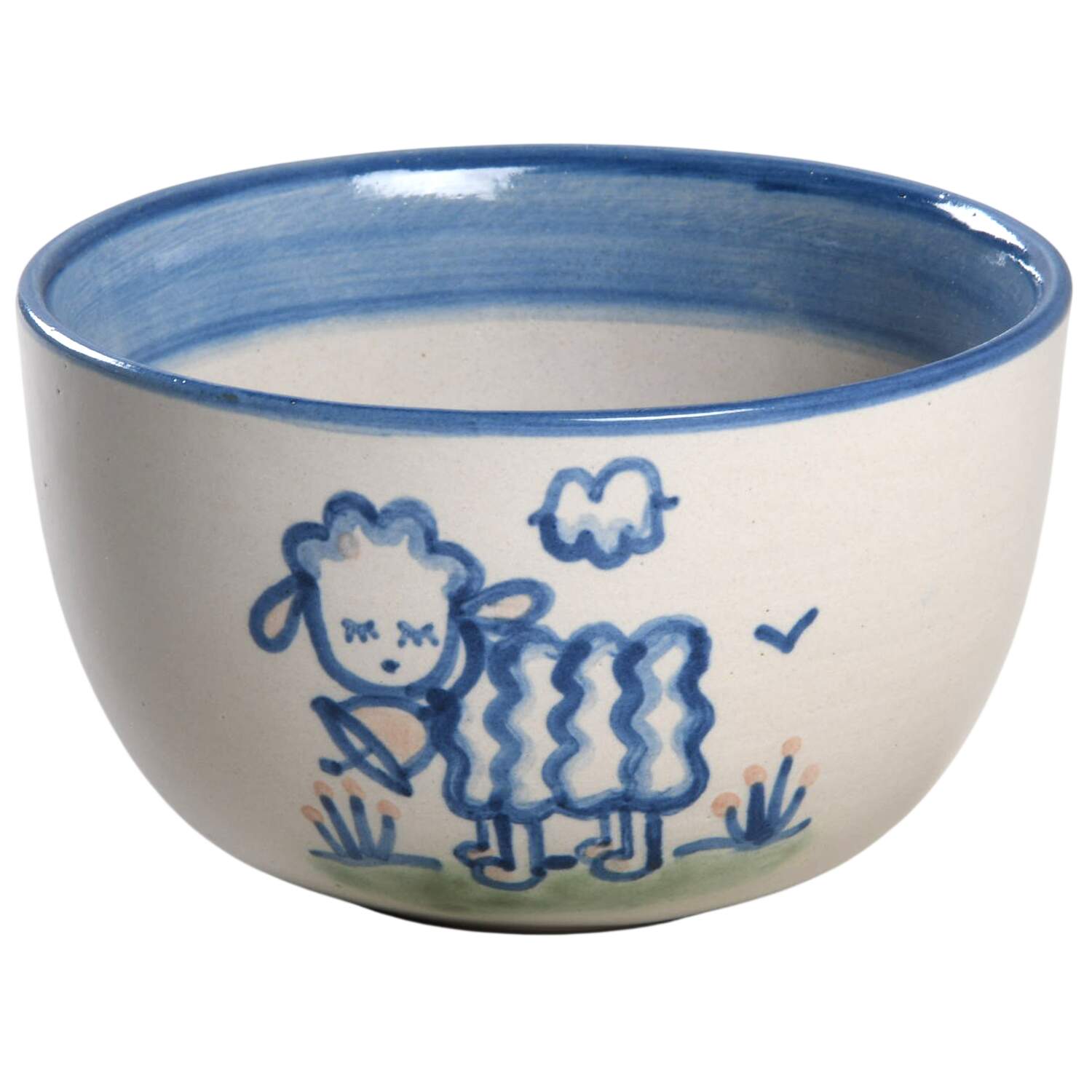 Country Scene Blue Everything Bowl by M A Hadley-1