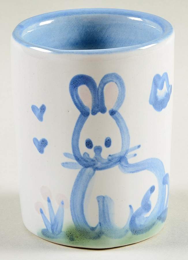 Country Scene Blue Julep Cup by M A Hadley-1
