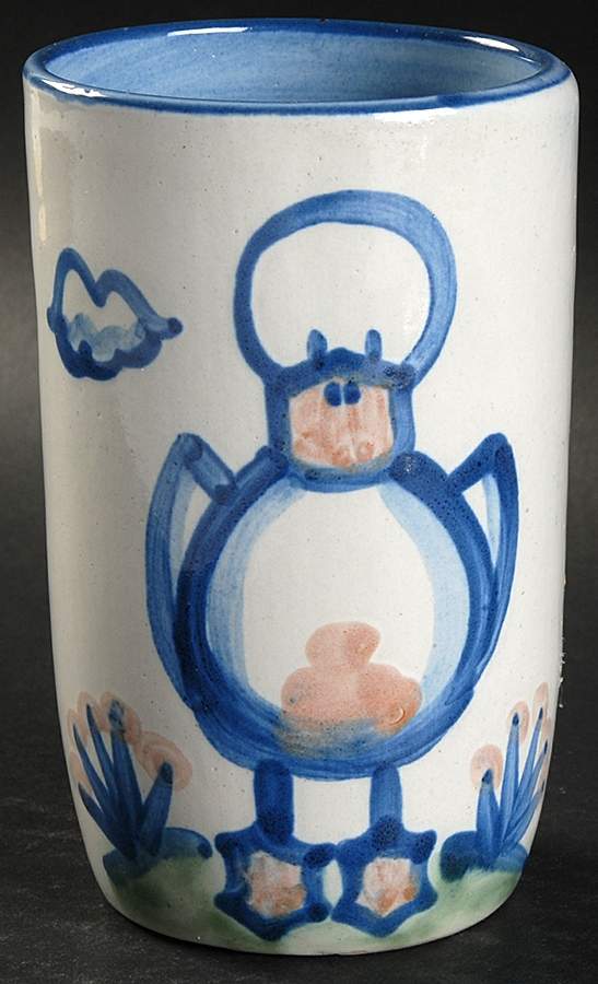 Country Scene Blue 9 Oz Tumbler by M A Hadley-1