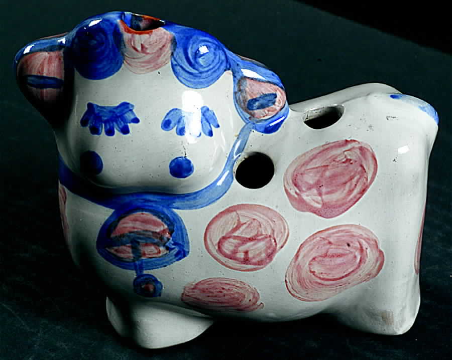 Country Scene Blue Toothbrush Holder by M A Hadley-1