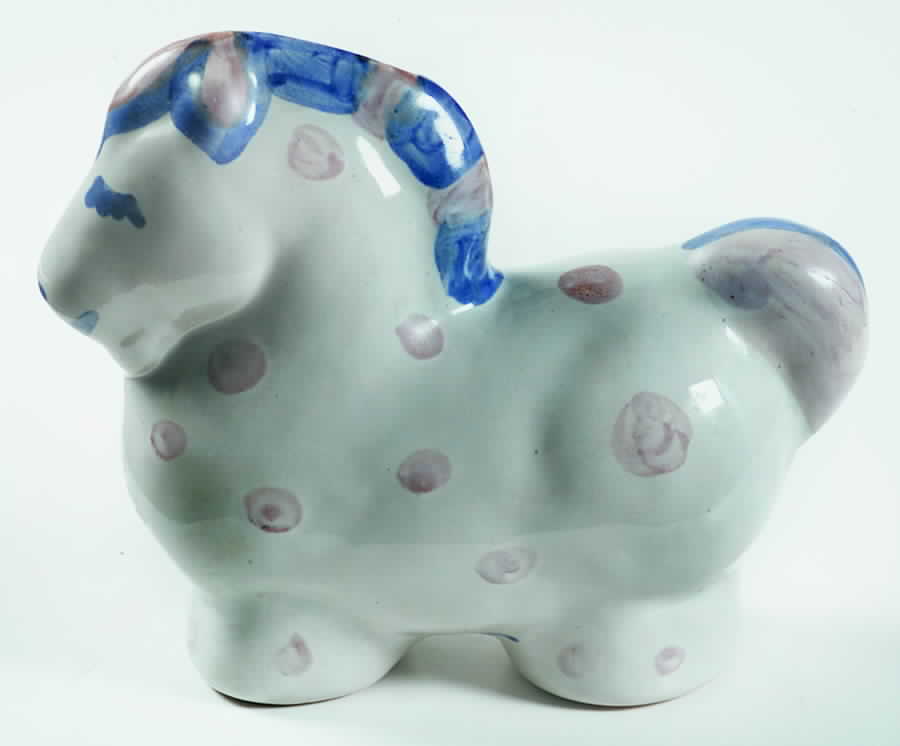 Country Scene Blue Bank by M A Hadley-1