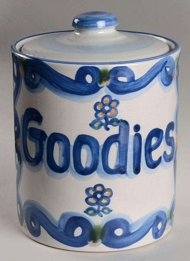 Bluette Medium Goodies Jar & Lid by M A Hadley-1