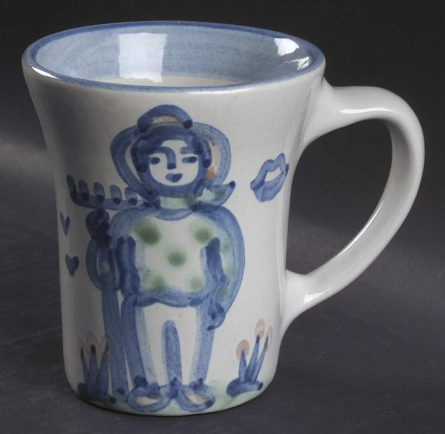 Country Scene Blue Grandmug by M A Hadley-1