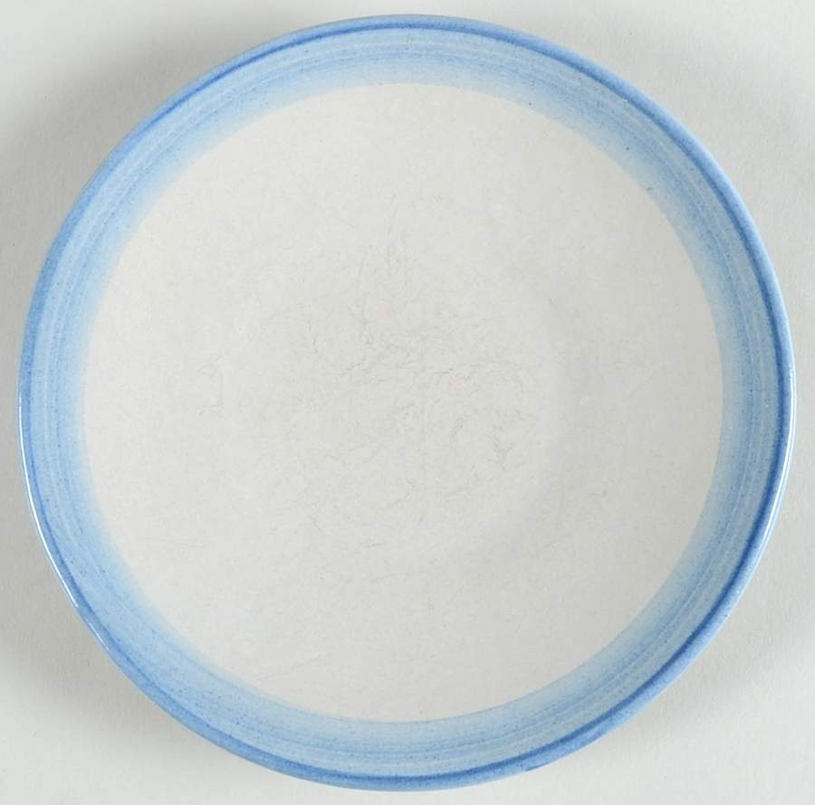 Country Scene Blue Saucer for Flat Cup by M A Hadley-1