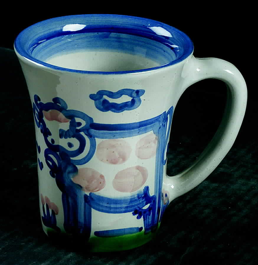 Country Scene Blue Grandmug by M A Hadley-1