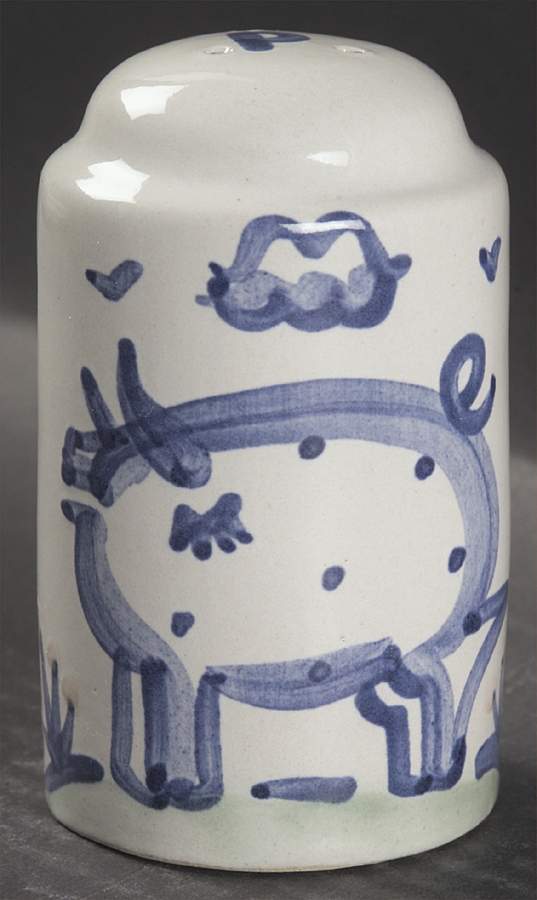 Country Scene Blue Oversized Pepper Shaker by M A Hadley-1