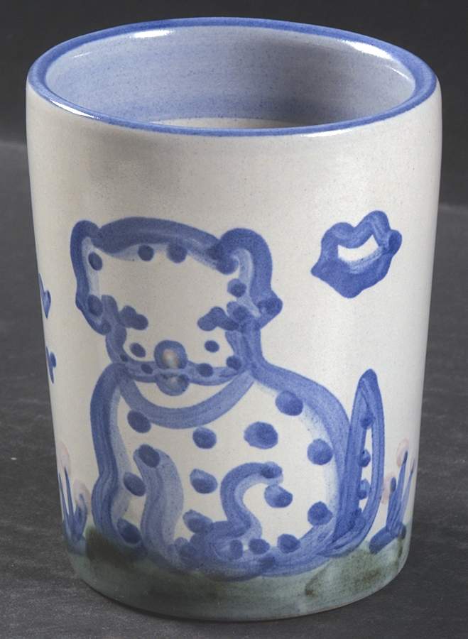 Country Scene Blue Julep Cup by M A Hadley-1