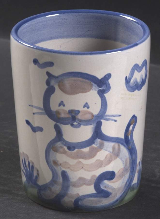 Country Scene Blue Julep Cup by M A Hadley-1