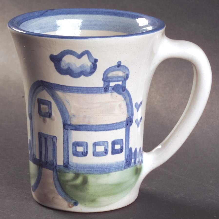 Country Scene Blue Grandmug by M A Hadley-1