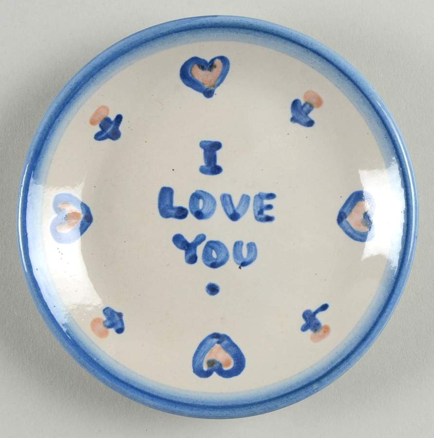 Country Scene Blue Coaster by M A Hadley-1