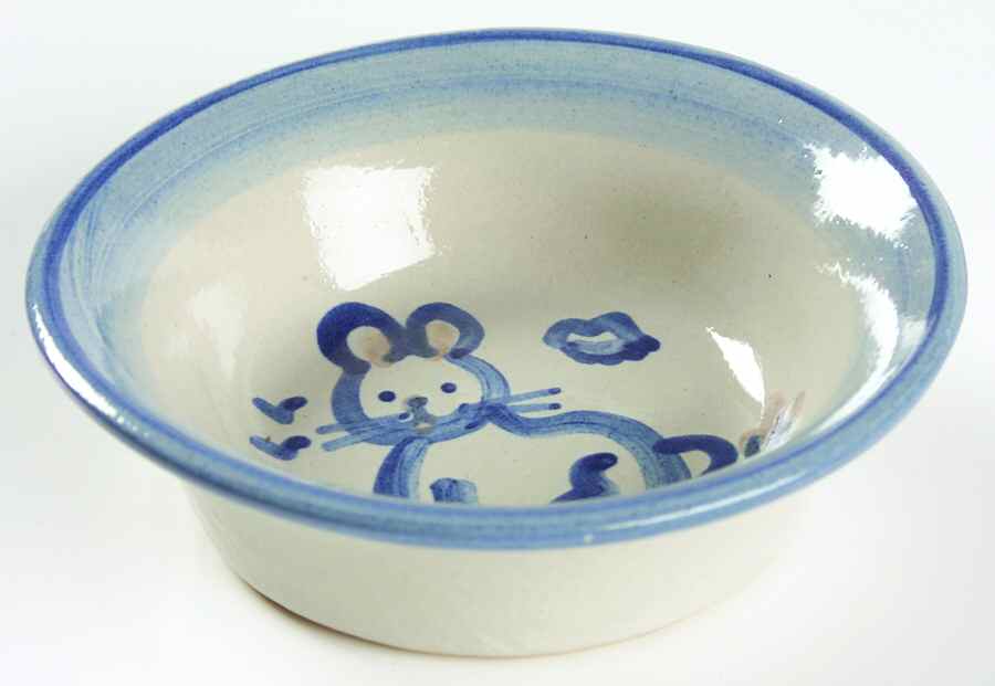 Country Scene Blue Ramekin by M A Hadley-1
