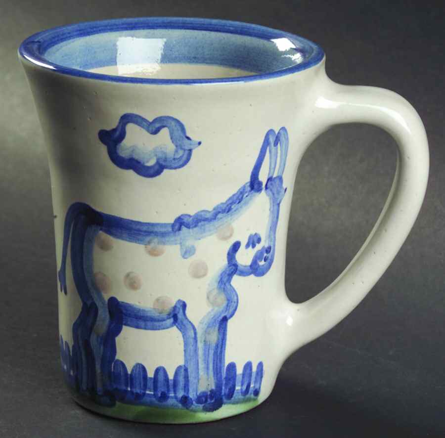 Country Scene Blue Grandmug by M A Hadley-1