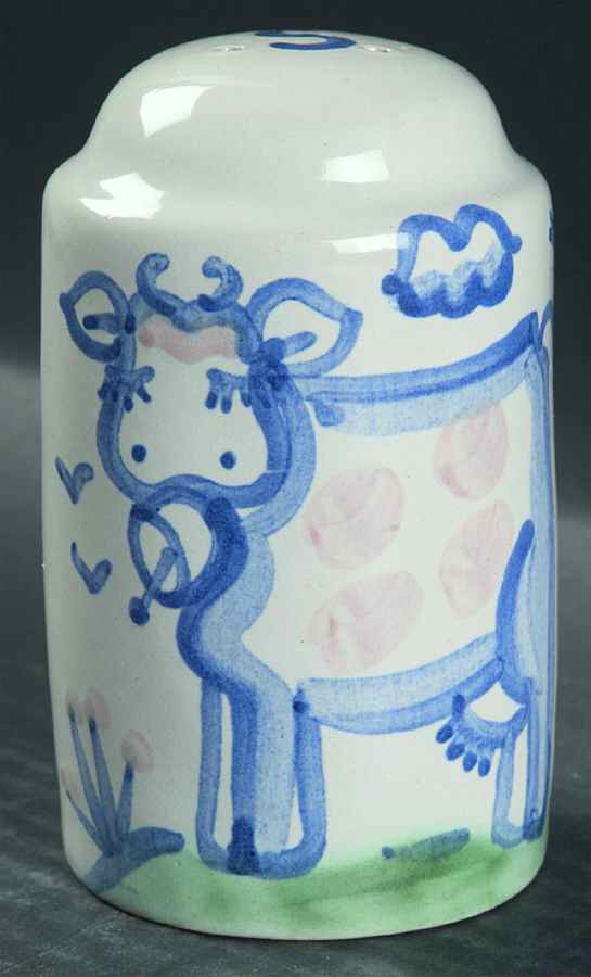 Country Scene Blue Oversized Salt Shaker by M A Hadley-1