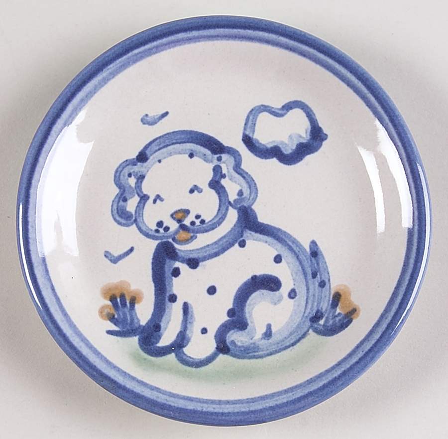 Country Scene Blue Coaster by M A Hadley-1