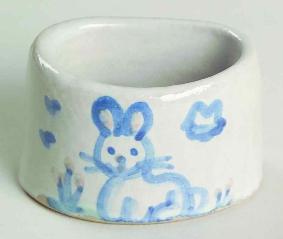 Country Scene Blue Napkin Ring by M A Hadley-1
