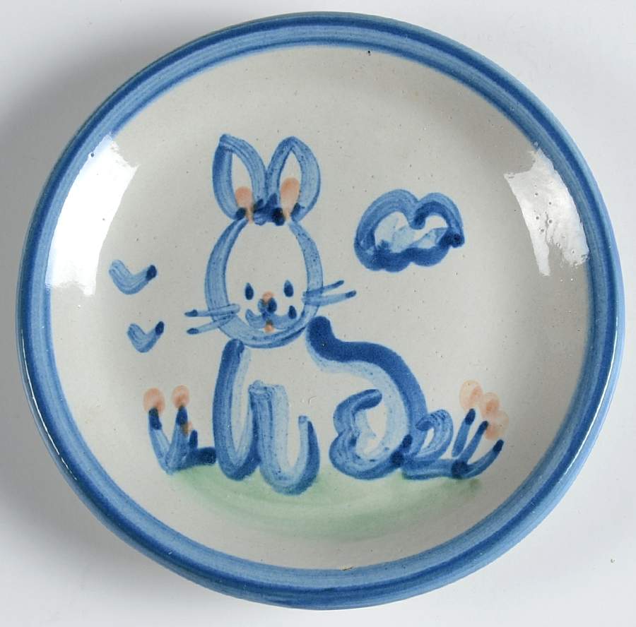 Country Scene Blue Coaster by M A Hadley-1