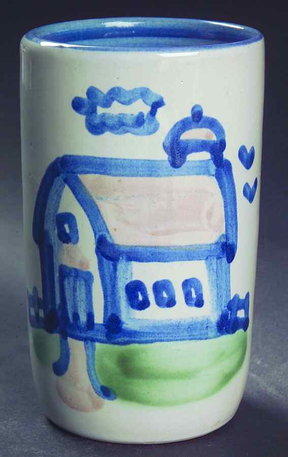 Country Scene Blue 9 Oz Tumbler by M A Hadley-1