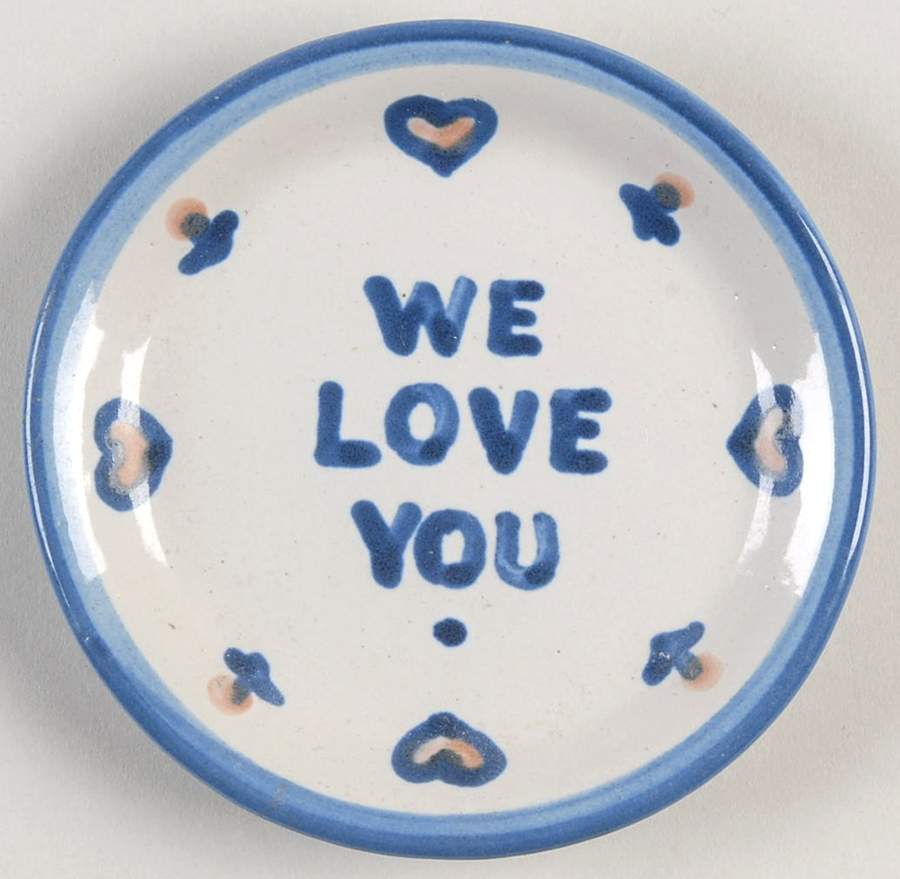 Country Scene Blue Coaster by M A Hadley-1