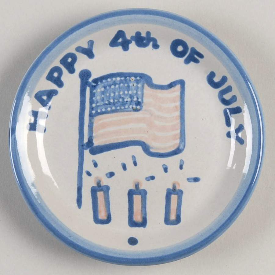 Country Scene Blue Coaster by M A Hadley-1