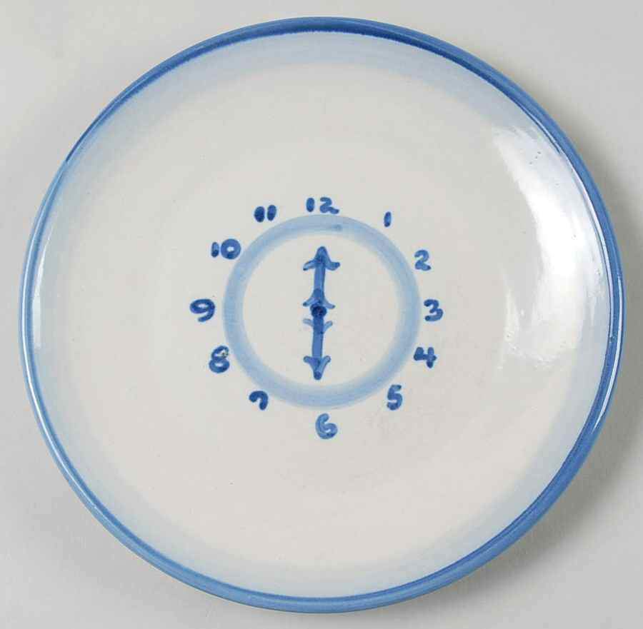 Country Scene Blue Salad/Dessert Plate by M A Hadley-1