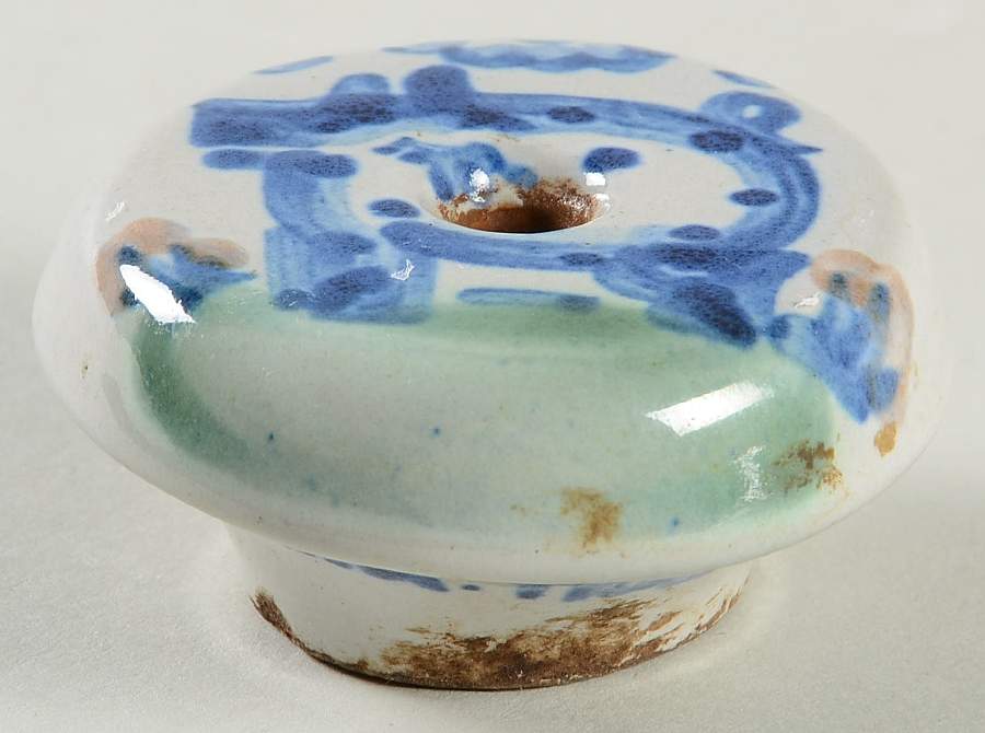Country Scene Blue Drawer/Cabinet Pull/Knob by M A Hadley-1