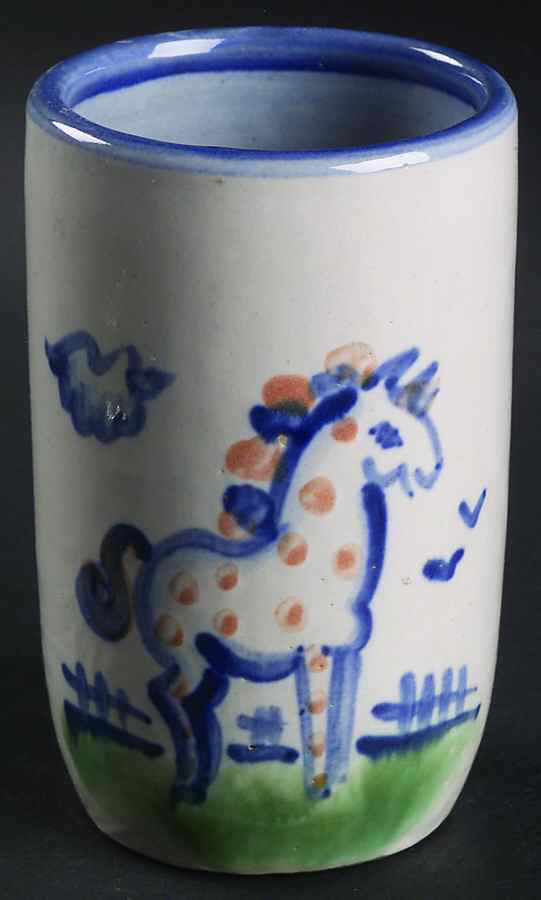 Country Scene Blue 9 Oz Tumbler by M A Hadley-1