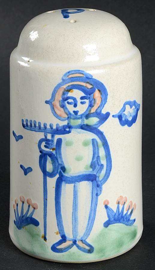Country Scene Blue Oversized Pepper Shaker by M A Hadley-1