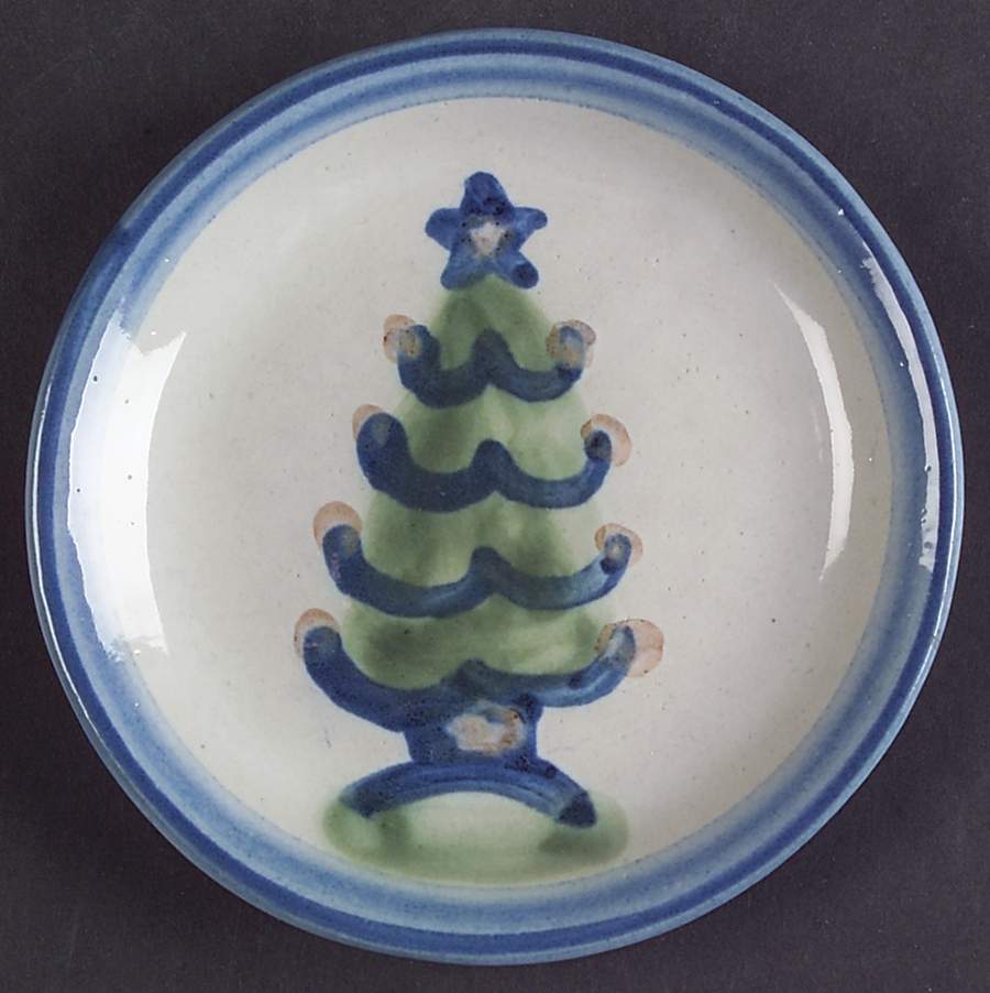 Country Scene Blue Coaster by M A Hadley-1