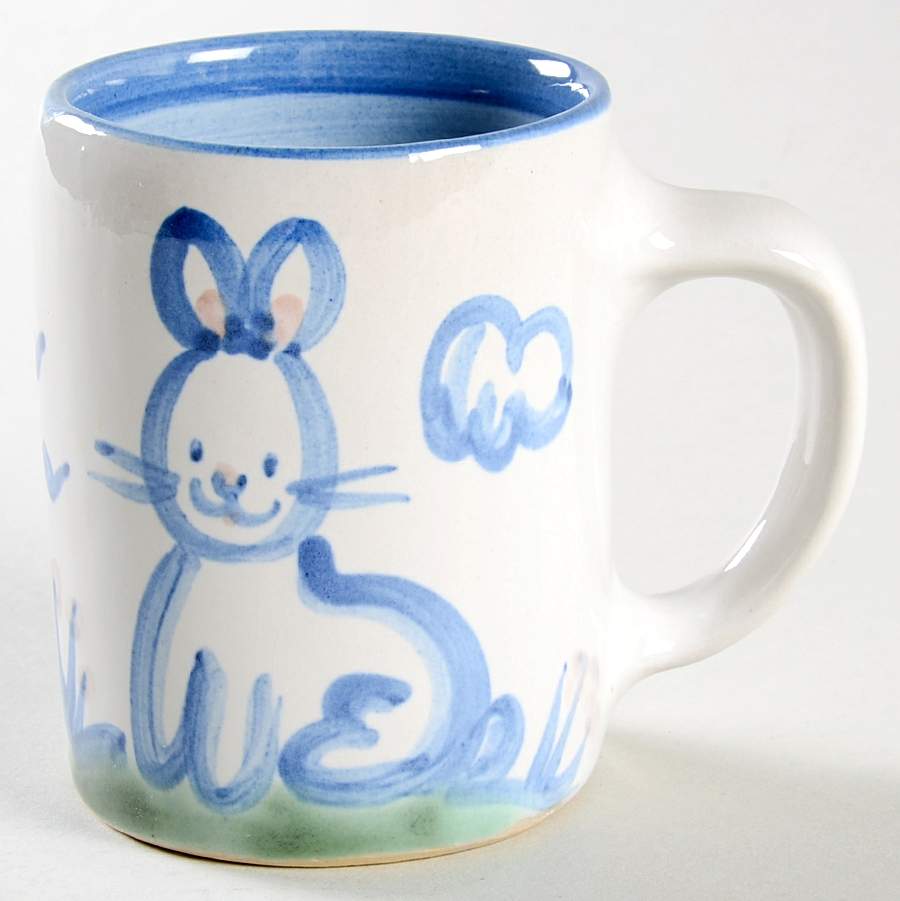 Country Scene Blue Child's Mug by M A Hadley-1