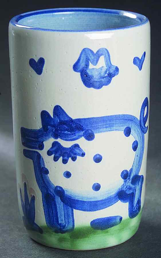 Country Scene Blue 9 Oz Tumbler by M A Hadley-1