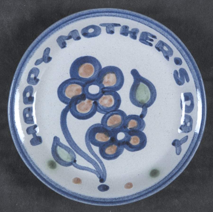Country Scene Blue Coaster by M A Hadley-1
