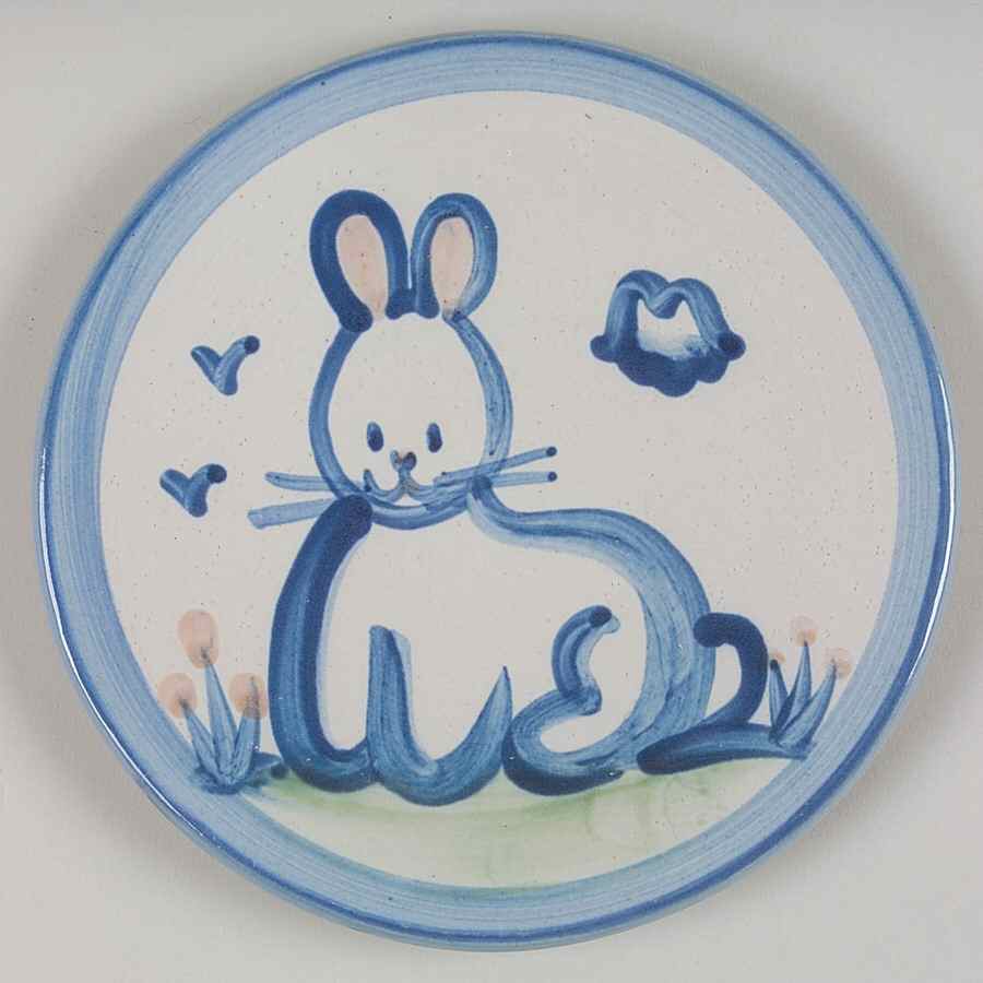 Country Scene Blue Trivet by M A Hadley-1