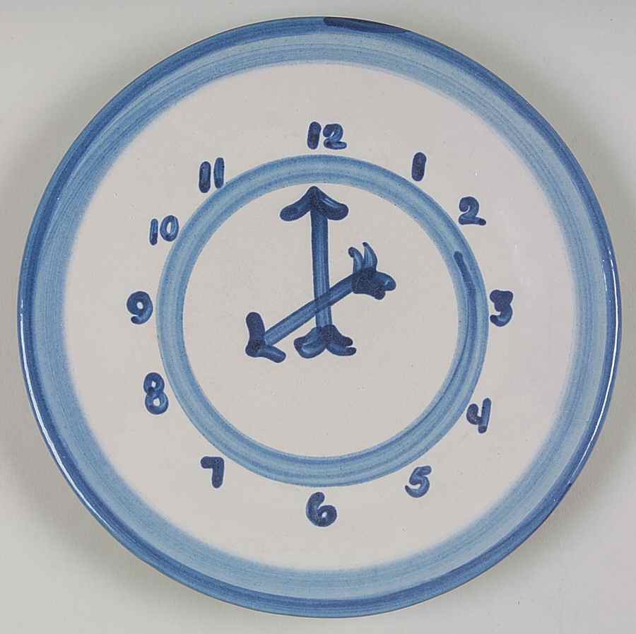 Country Scene Blue Salad/Dessert Plate by M A Hadley-1