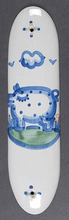 Country Scene Blue Door Guard by M A Hadley-1